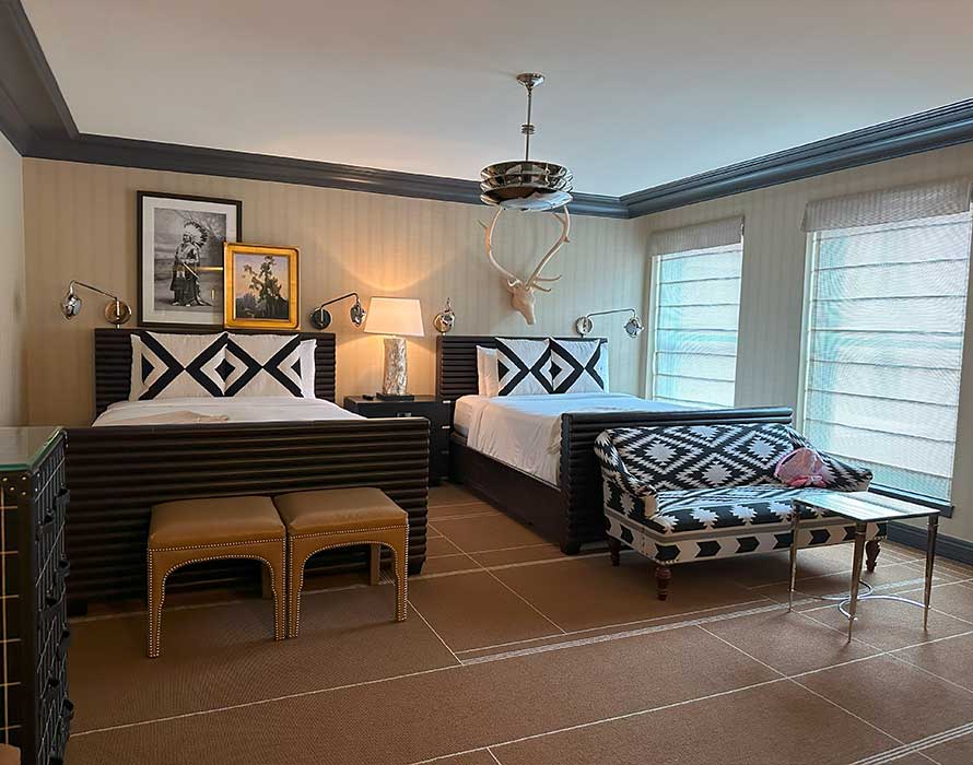 The spacious Junior Suite Double at the Hotel Jerome, Auberge Resorts Collection, Aspen