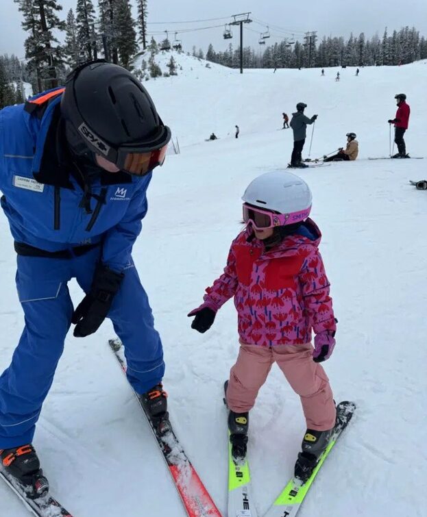 Skiing or Snowboarding Lessons with the Kids