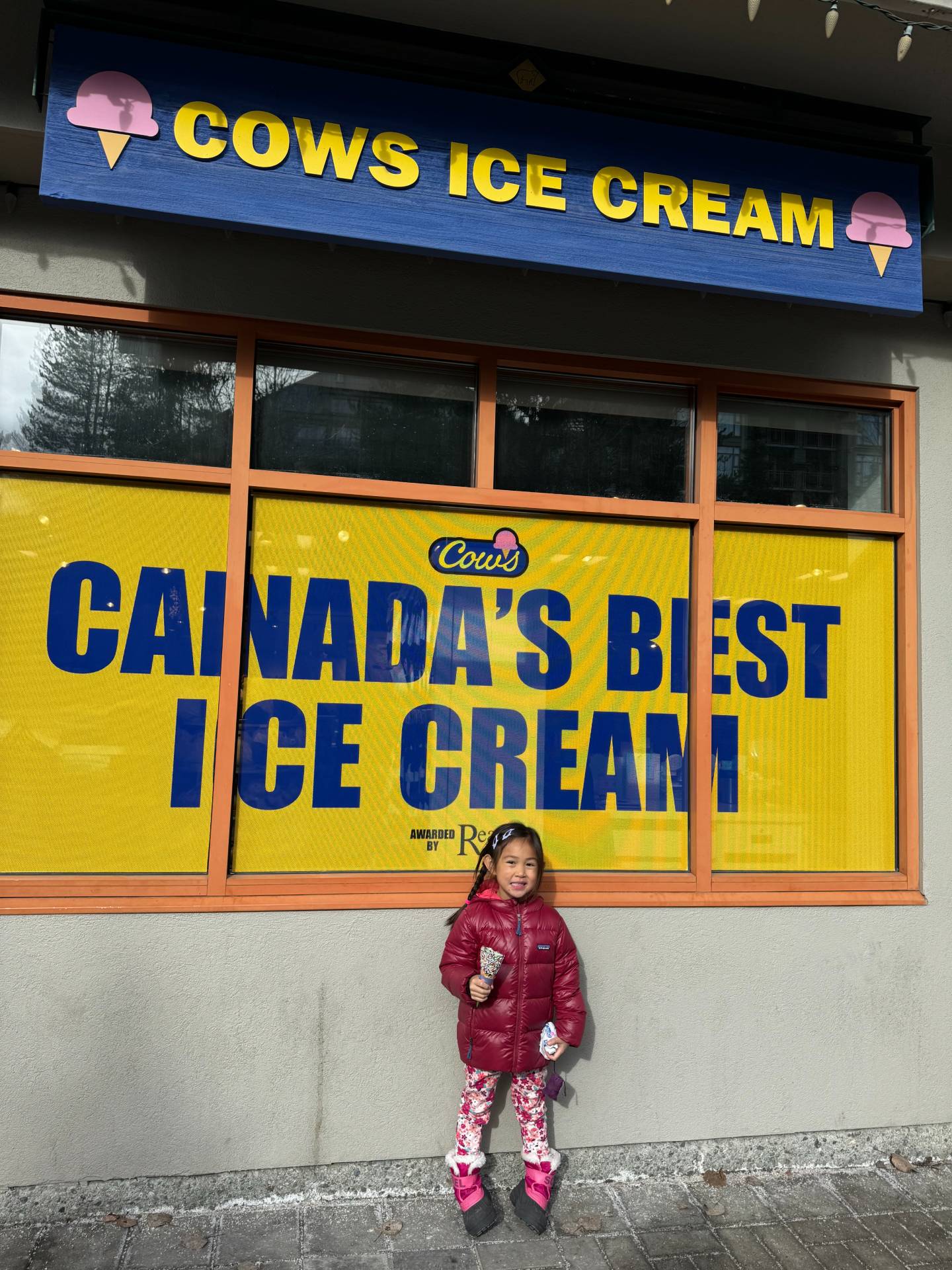 The sign said Canada’s Best Ice Cream, so we had to try it out! Cows Ice Cream shop had so many unique, reinvented and classic flavors it was hard to just pick one-1