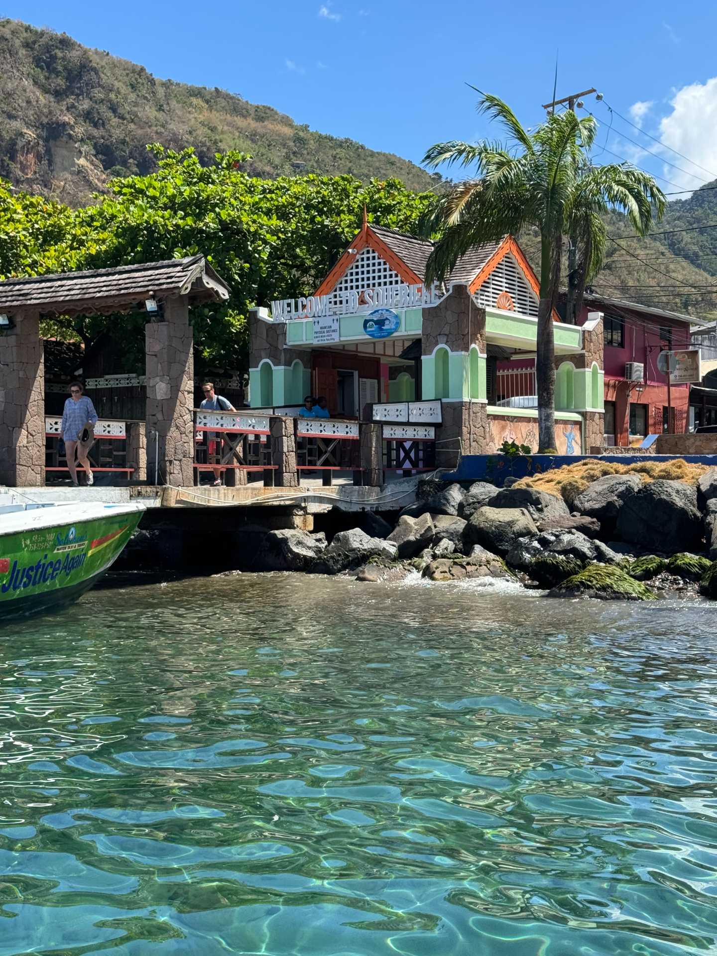 We docked in Soufriere and were immediately taken into a van to visit the Toraille Waterfall. It was a quick drive there and a very short walk to the actual waterfall (no hiking required)-1