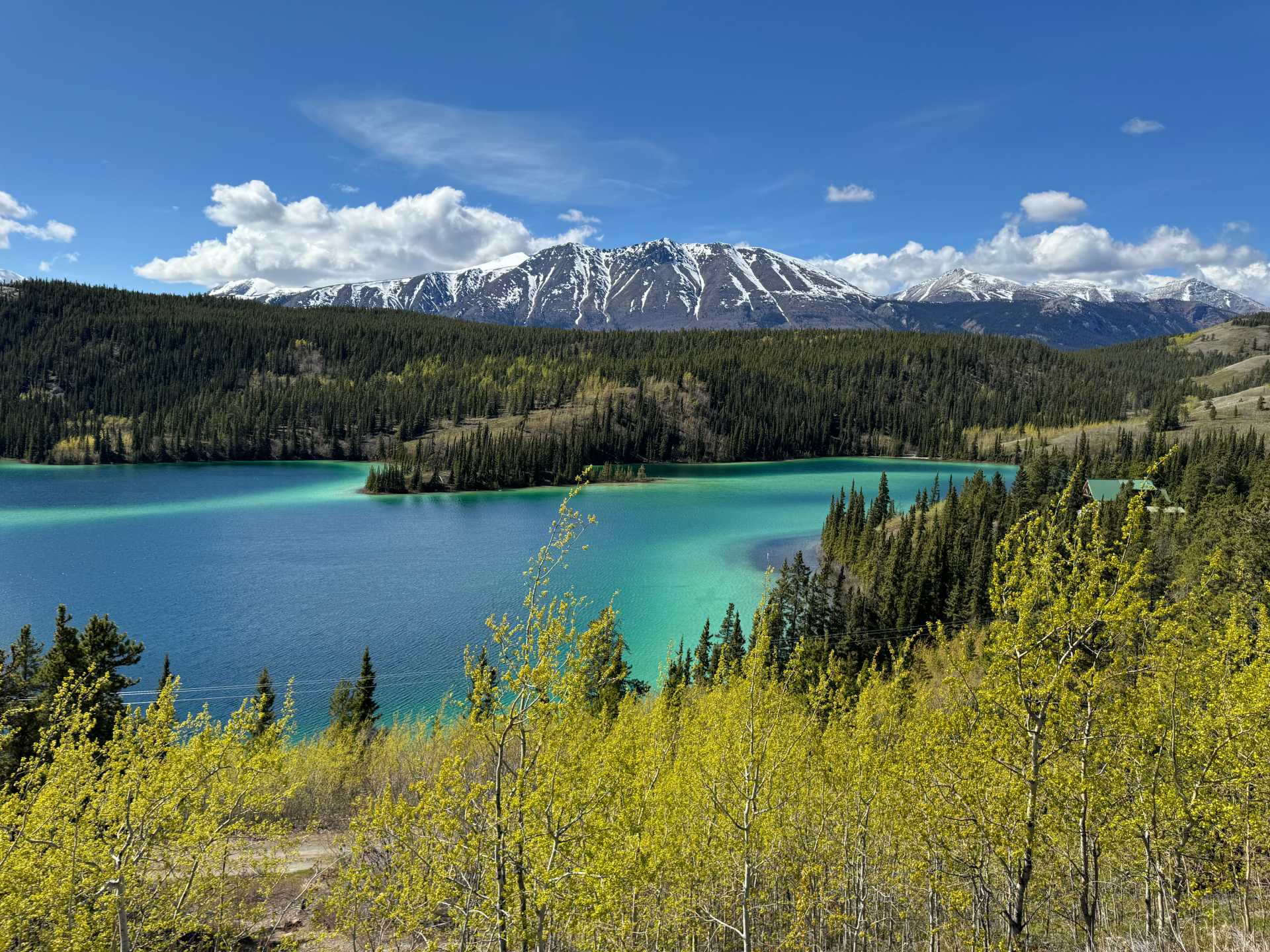 Emerald Lake and the White Pass and Yukon Rail were some of the highlights of one of Holland America’s Skagway excursions. The turquoise lake and scenic train ride had some of the most memorable views of Skagway and the Yukon