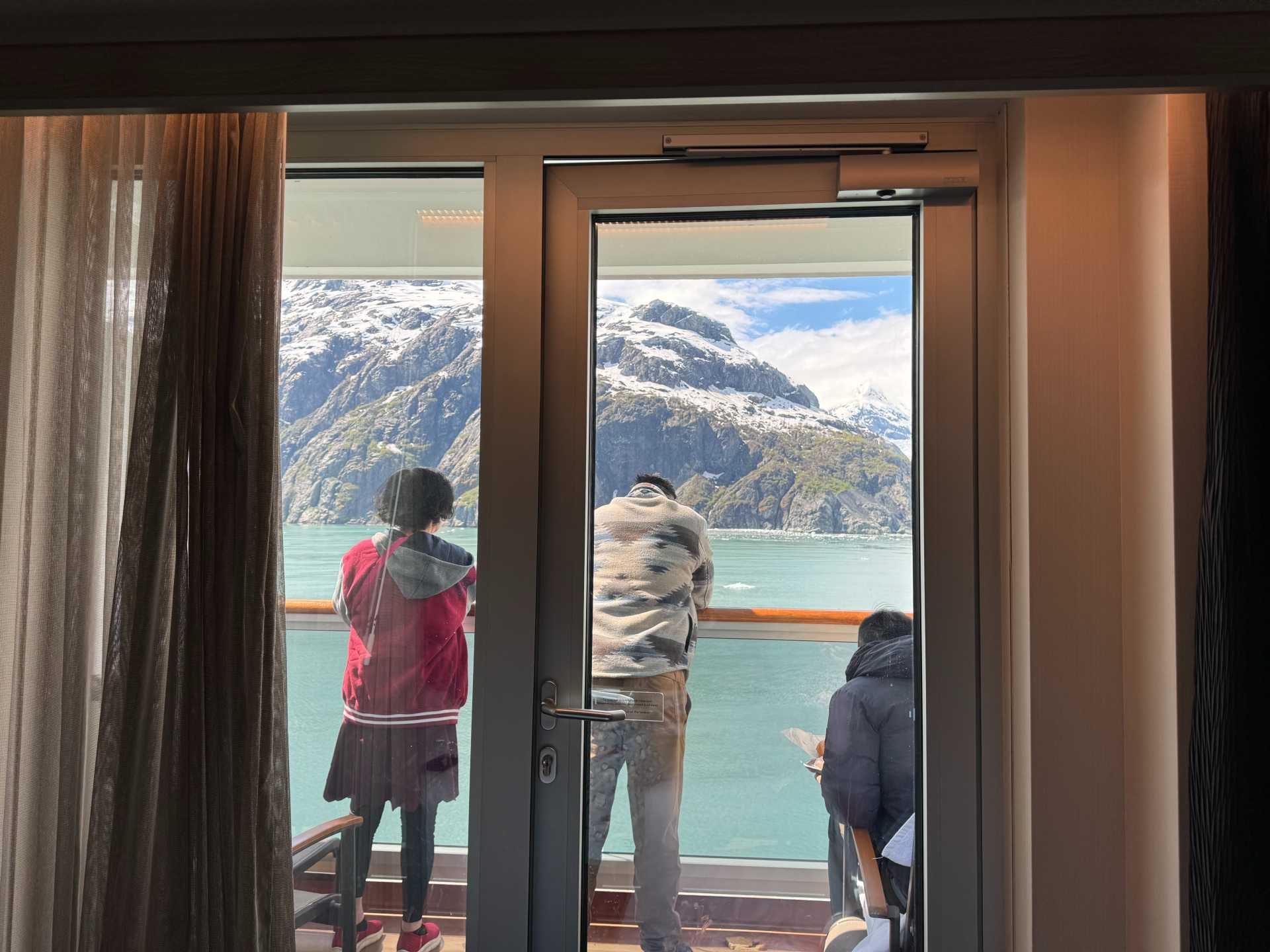 This is one of the perks of having a balcony suite aboard the Koningsdam. The fresh air and view at any moment’s notice. Make sure to use the binoculars that are in the stateroom to look out for wildlife in Glacier Bay.