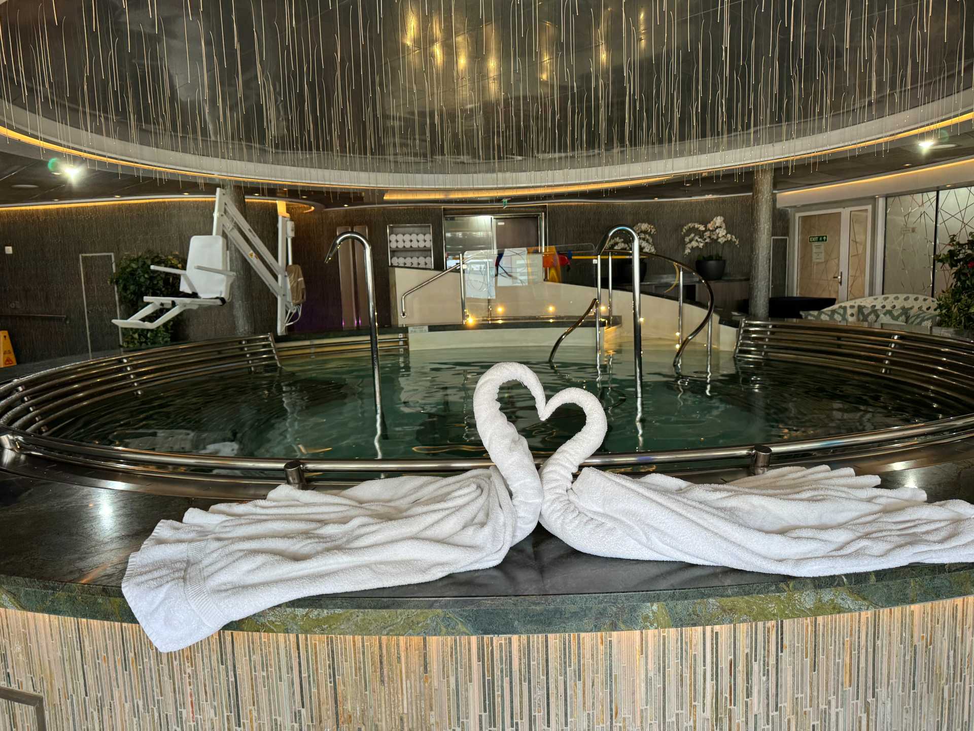 Check out the spa services and the many ways to relax aboard Holland America’s Koningsdam like these calming thermal suites