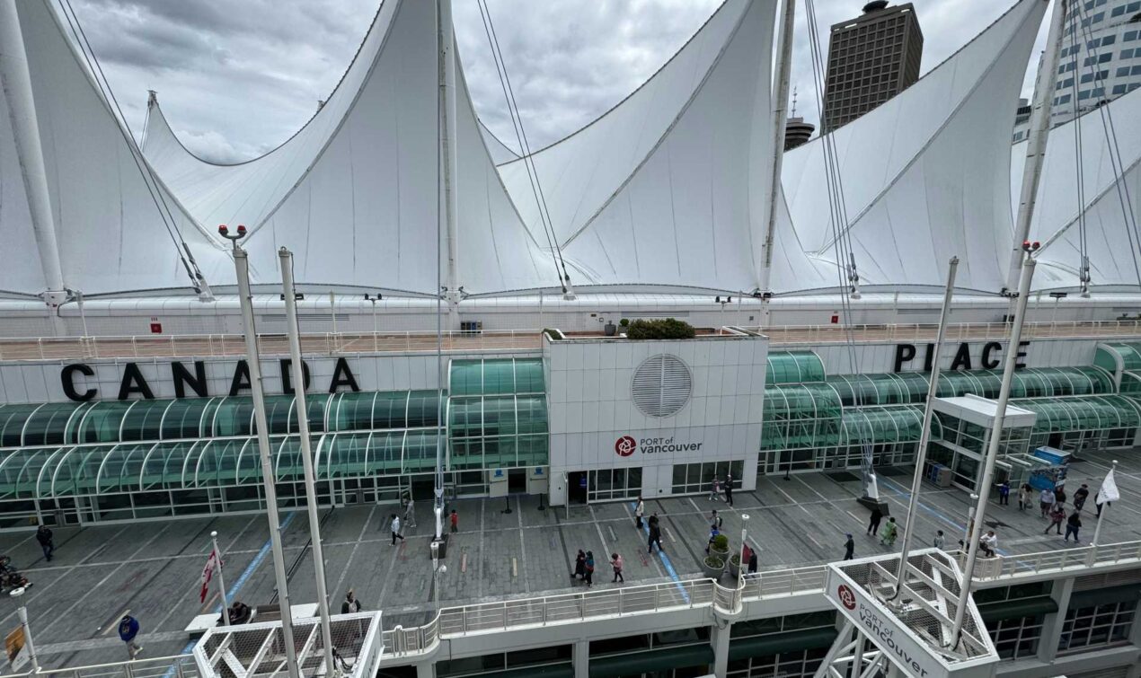 At the Canada Place Cruise Terminal in Vancouver waiting to sail to Alaska!