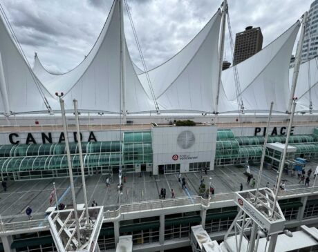 At the Canada Place Cruise Terminal in Vancouver waiting to sail to Alaska!