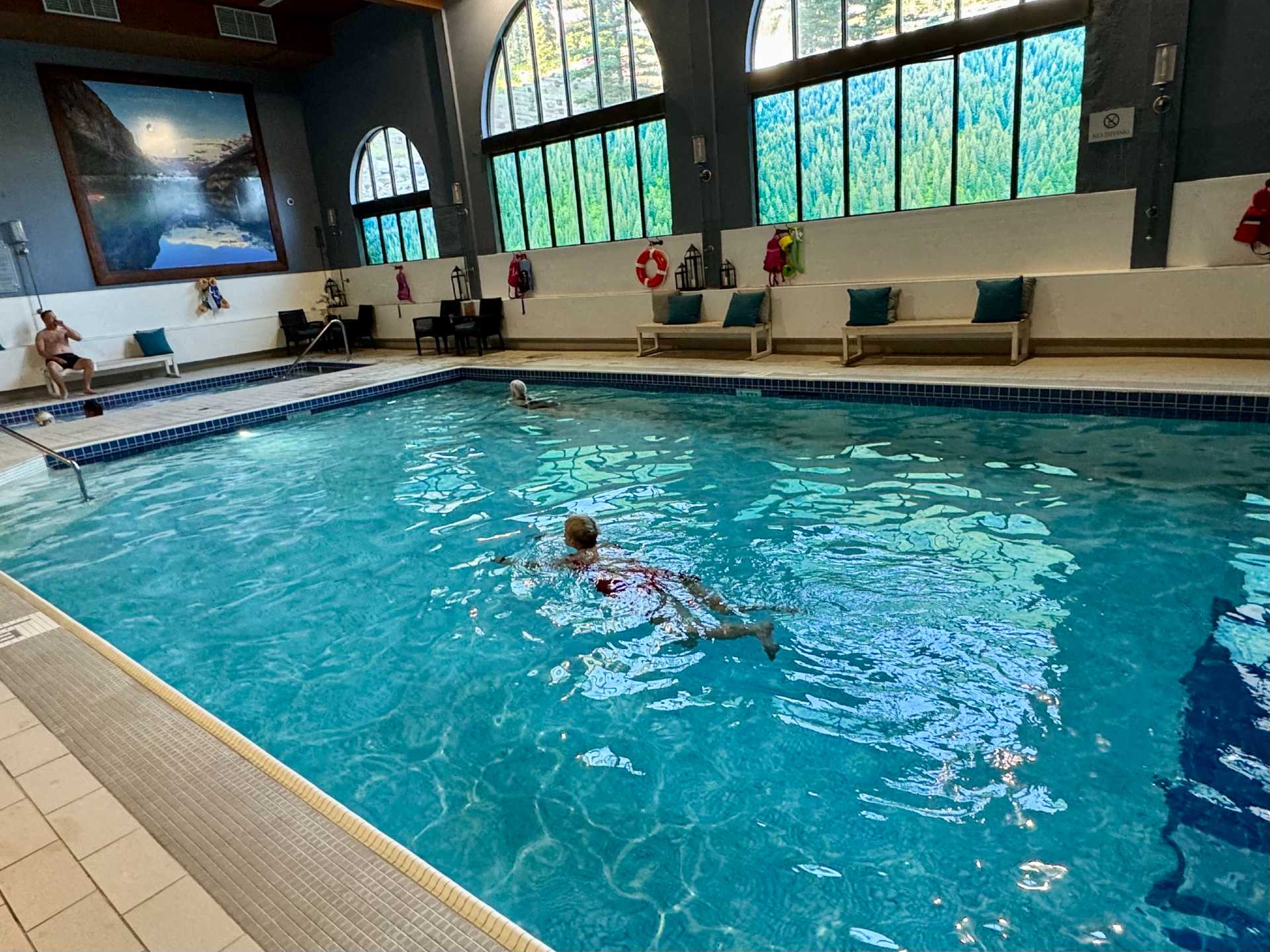 The girls got to make drawings and crafts while listening to Disney music during the Crafty Kids session. They even got to visit the indoor pool and jacuzzi at the end of the day-1