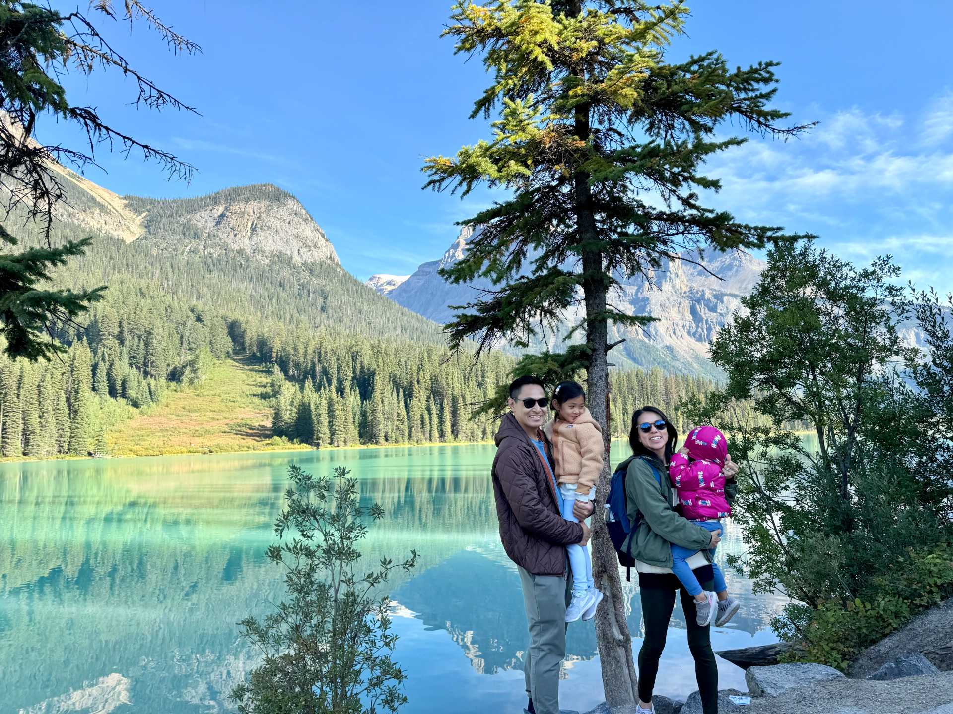 Emerald Lake is the perfect peaceful end to your trip. Enjoy a family canoe ride or a leisurely walk along the lake’s shoreline while taking in the incredible scenery.