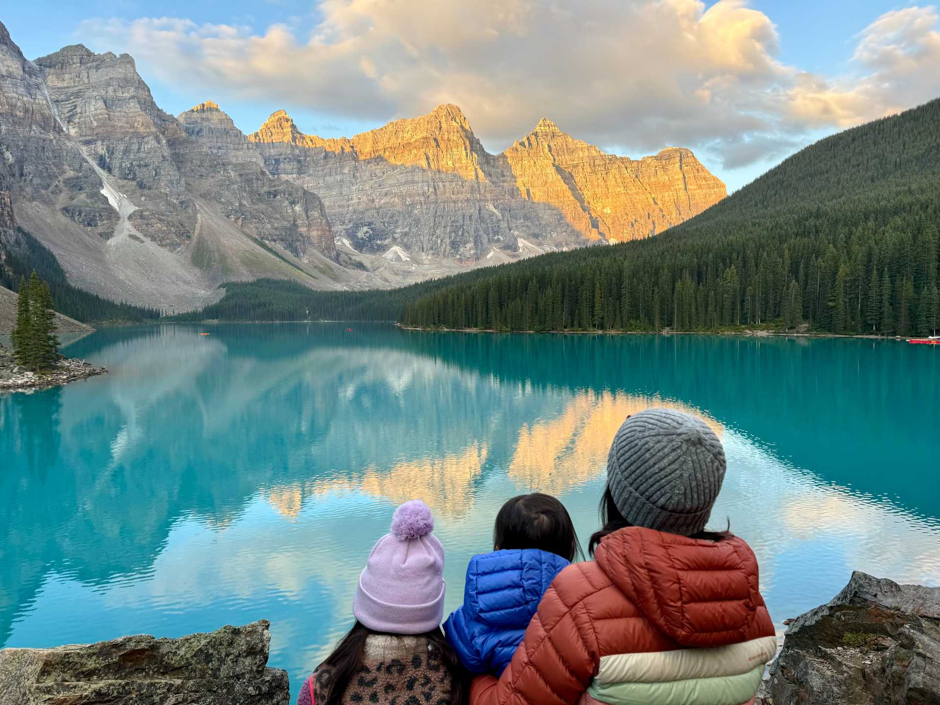 Moraine Lake Sunrise Shuttle: Waking up early is worth it for this unforgettable experience. Book the shuttle in advance and watch the sunrise over Moraine Lake’s stunning turquoise waters—one of my favorite views in Banff. Takakkaw Falls: One of the tallest waterfalls in Canada, an easy walk for a rewarding scenic view-1