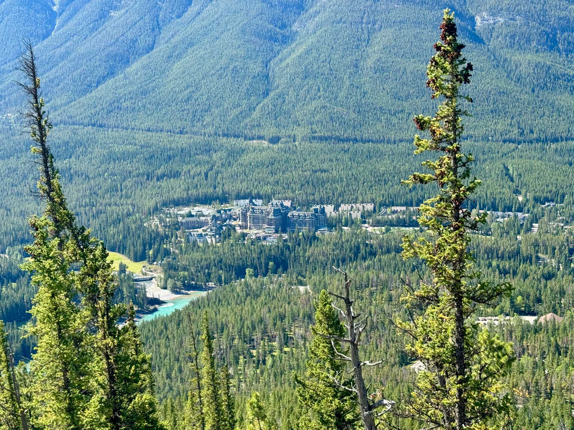 Along the Tunnel Mountain hike you'll see aerial views of the majestic Fairmont Banff Springs and fun terrain for the kids-1