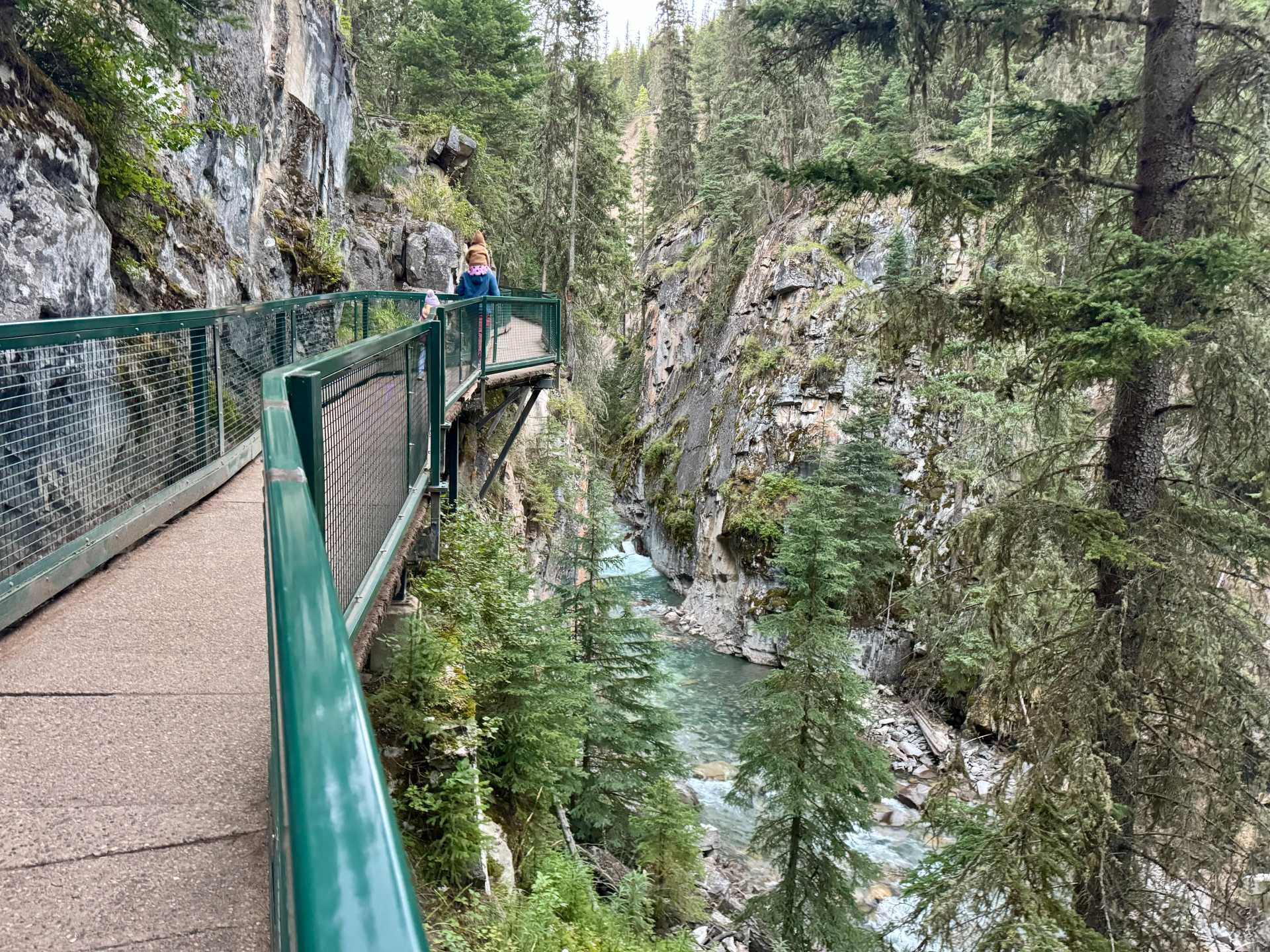 This is the point where you can choose to go down the Lower Falls or Upper Falls trail. The Lower Falls trail has a side railing, paved grounds and gorgeous views by the roaring water-2