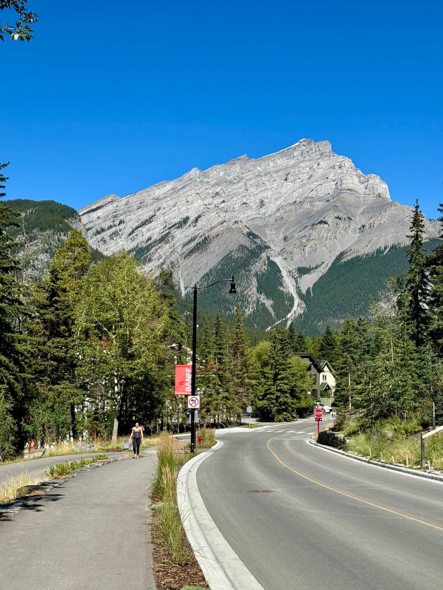 Views on the walk back down to Banff town. We were so relieved to reach this view since we were so tired from carrying the kids during the hike. A hiking backpack carrier for the little ones is definitely worth bringing along-1