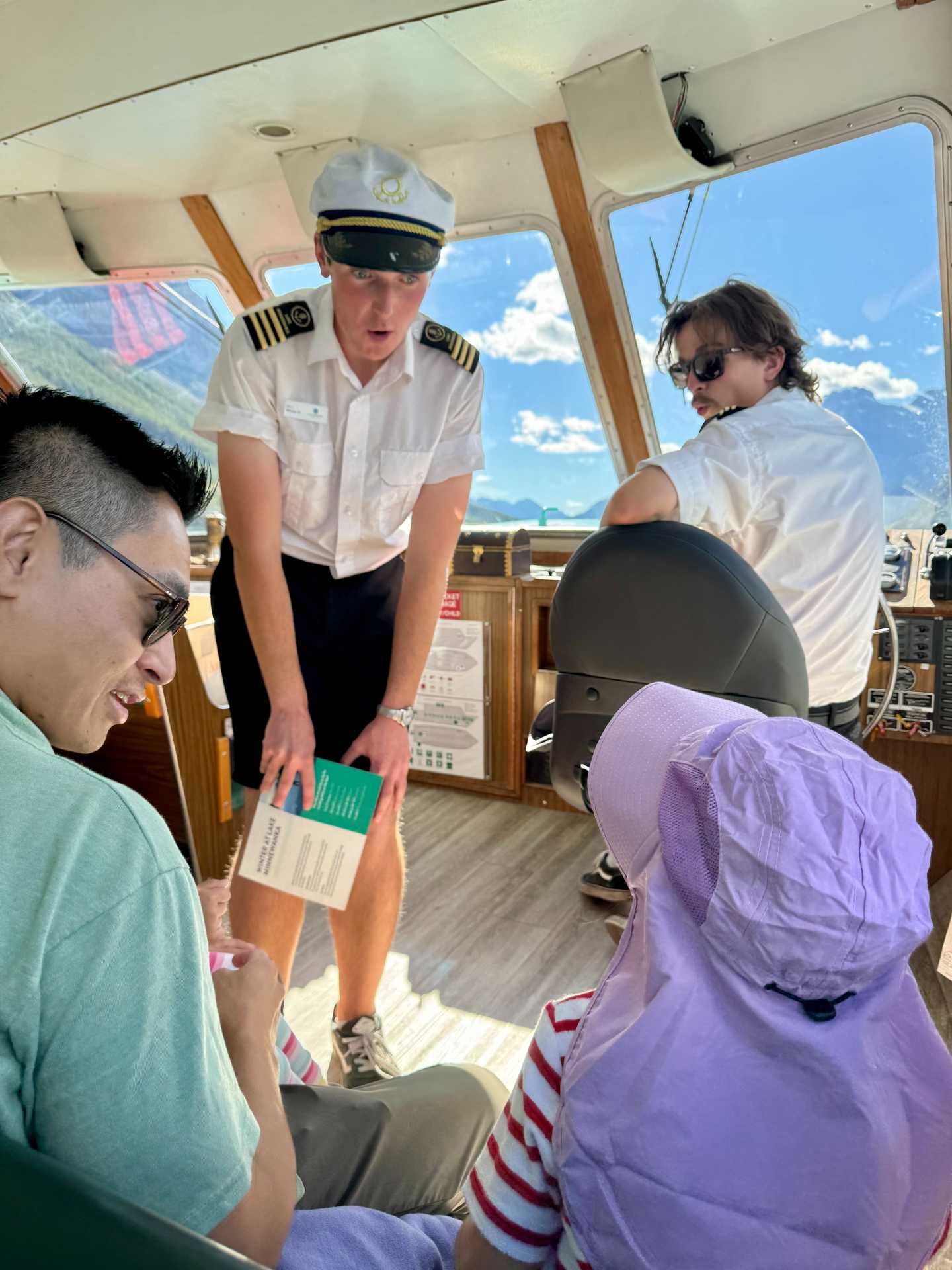 The staff on the Lake Minnewanka Jr. Explorer Cruise went above and beyond with the kids! They even got to steer the boat, and the fun storyline made the trip even more engaging. A truly memorable adventure for young explorers-3