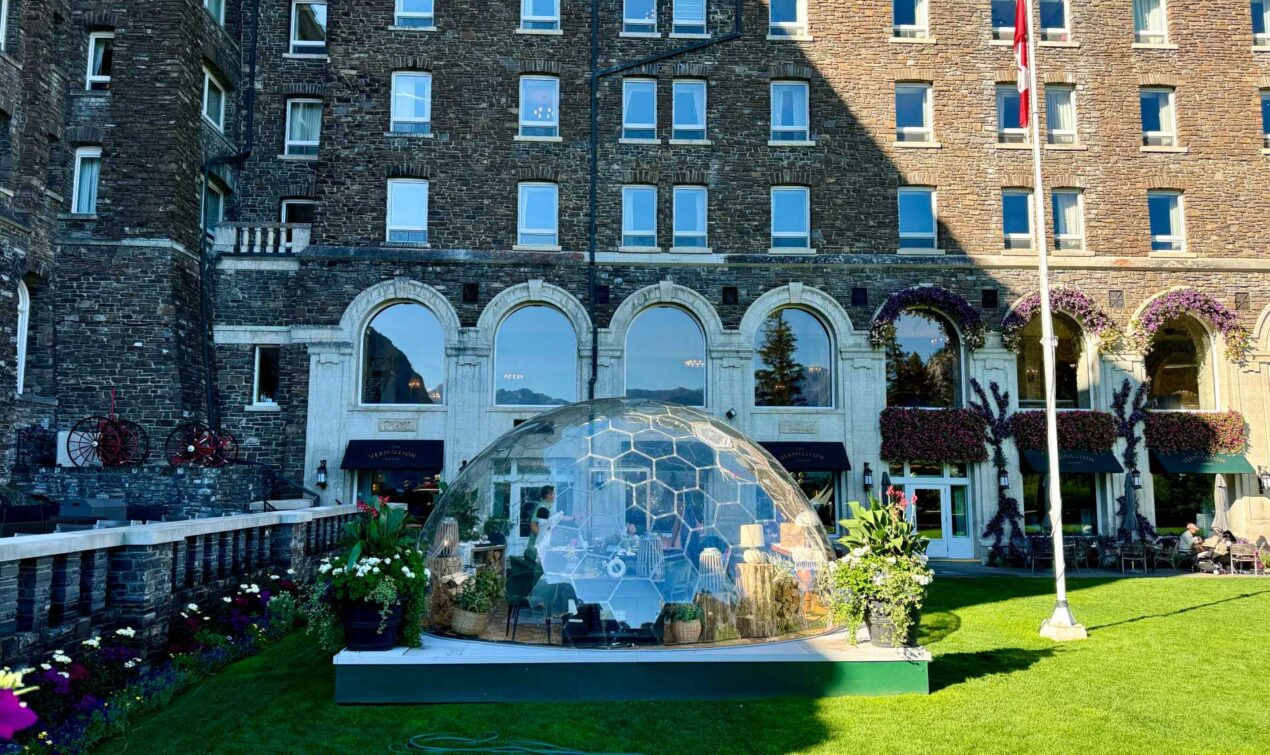 A unique, unforgettable dining experience in Banff. There is only one dome at the Fairmont Banff Springs, so be sure to make your reservations ahead of time.