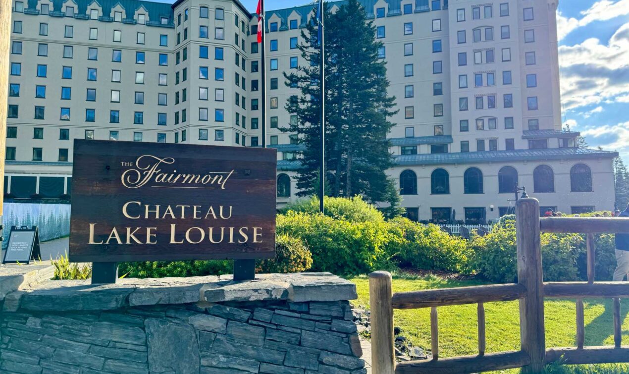 View of the Fairmont Chateau Lake Louise from the lake. Staying at Fairmont Chateau Lake Louise made it easy to visit nearby attractions like Moraine Lake and Emerald Lake. The central location is ideal for exploring parts of Banff National Park, Yoho National Park and Jasper National Park.