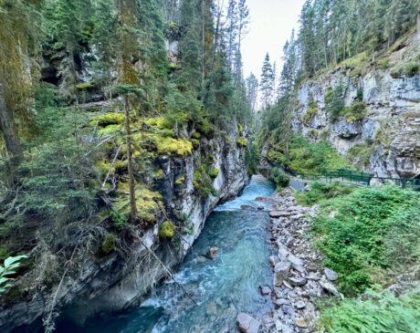 Hiking Johnston Canyon early in the morning or later in the evening are great times to enjoy the trail with little to no crowds.