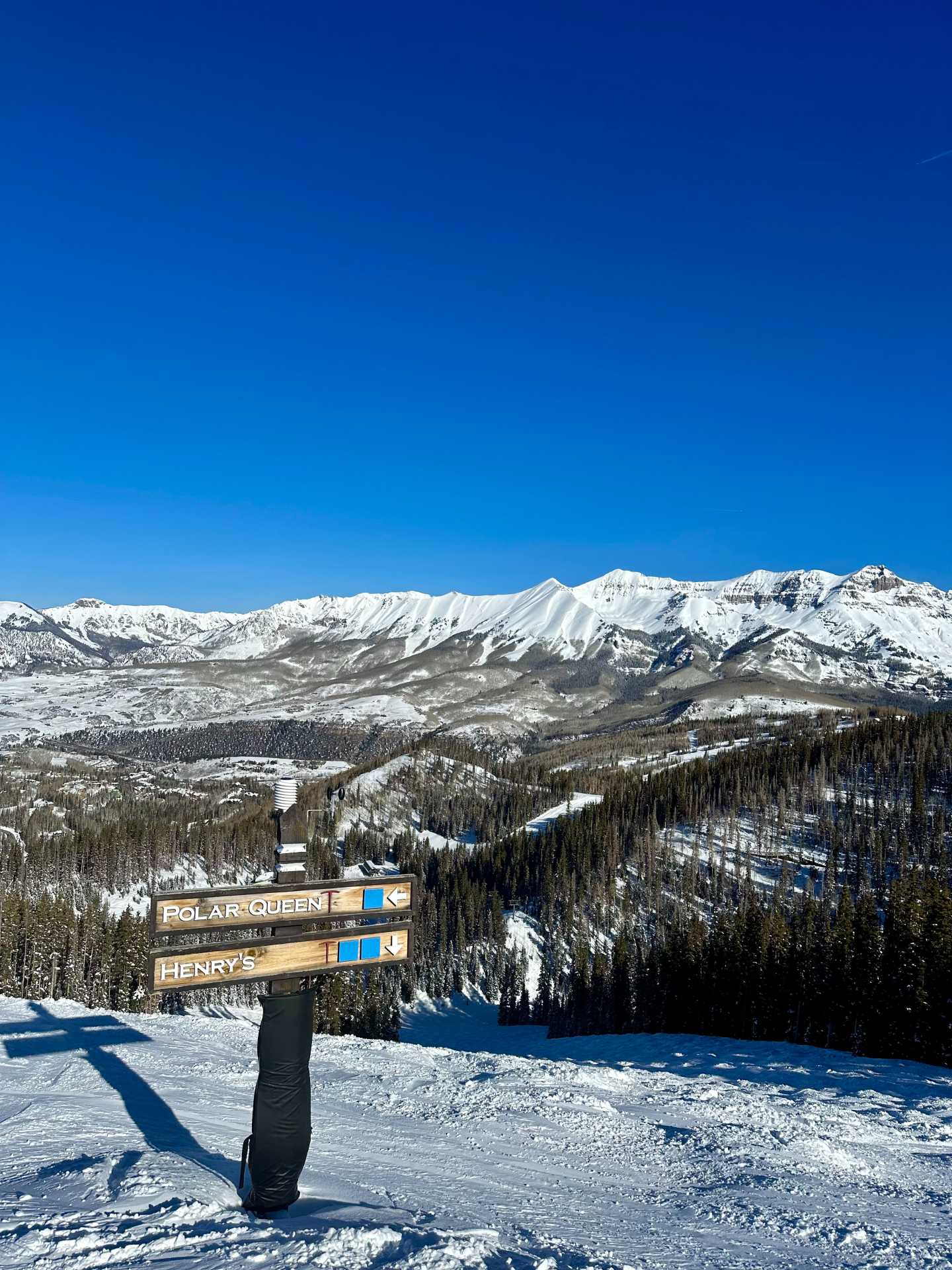 Telluride Ski Mountain has plenty of terrain for those of all levels. I loved how there were double green runs for us to gradually increase our difficulty level when skiing. Our private instructor made it easy to navigate the runs she knew fit our ability best. She made navigating new slopes less stressful and more enjoyable-2