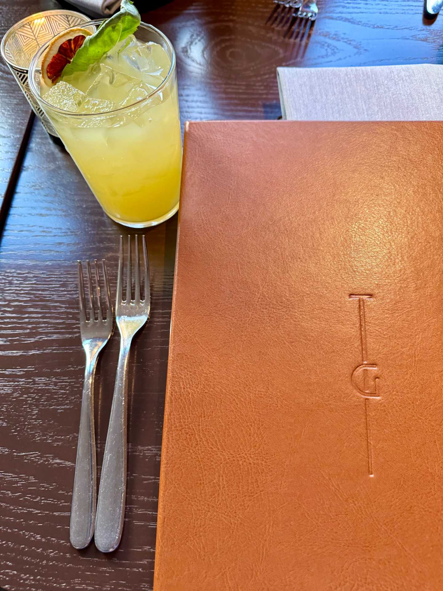 The Kale Caesar and Whole Roasted Branzino were our favorites from The Grand, we would come back just for the same dishes. I tried the Zero Proof Pineapple Ginger Sparkler but added some Tito’s to it and it was perfect-3