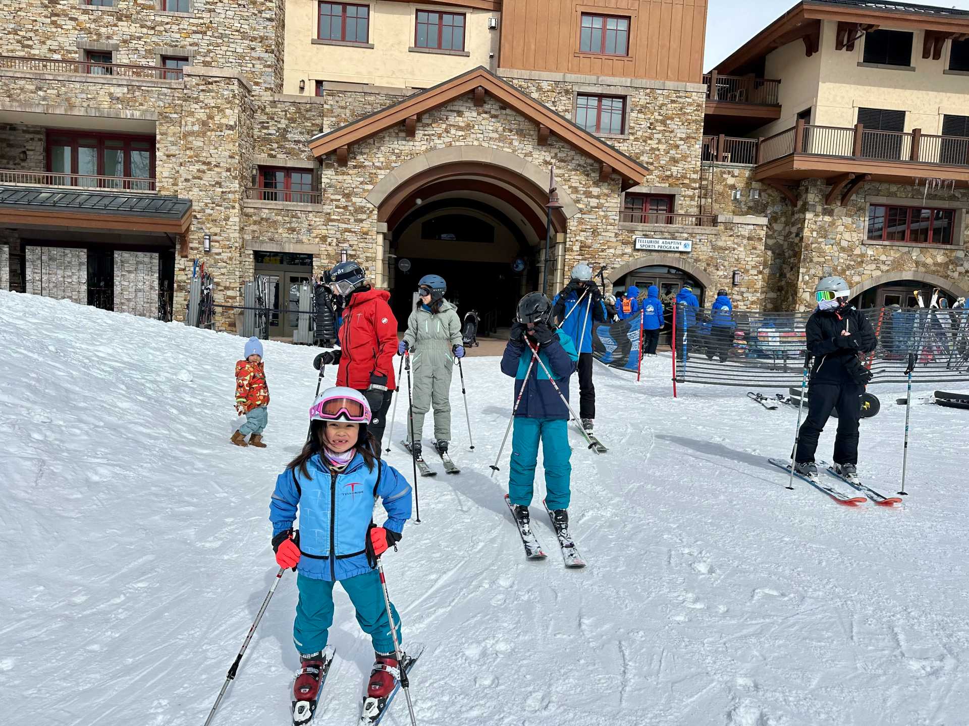 Since I wasn’t familiar with where things were situated in Telluride, our private ski instructor would meet us at the Madeline’s ski valet to save time and we would ski either through the Meadows to Chair 10 or head up towards Chair 4-1