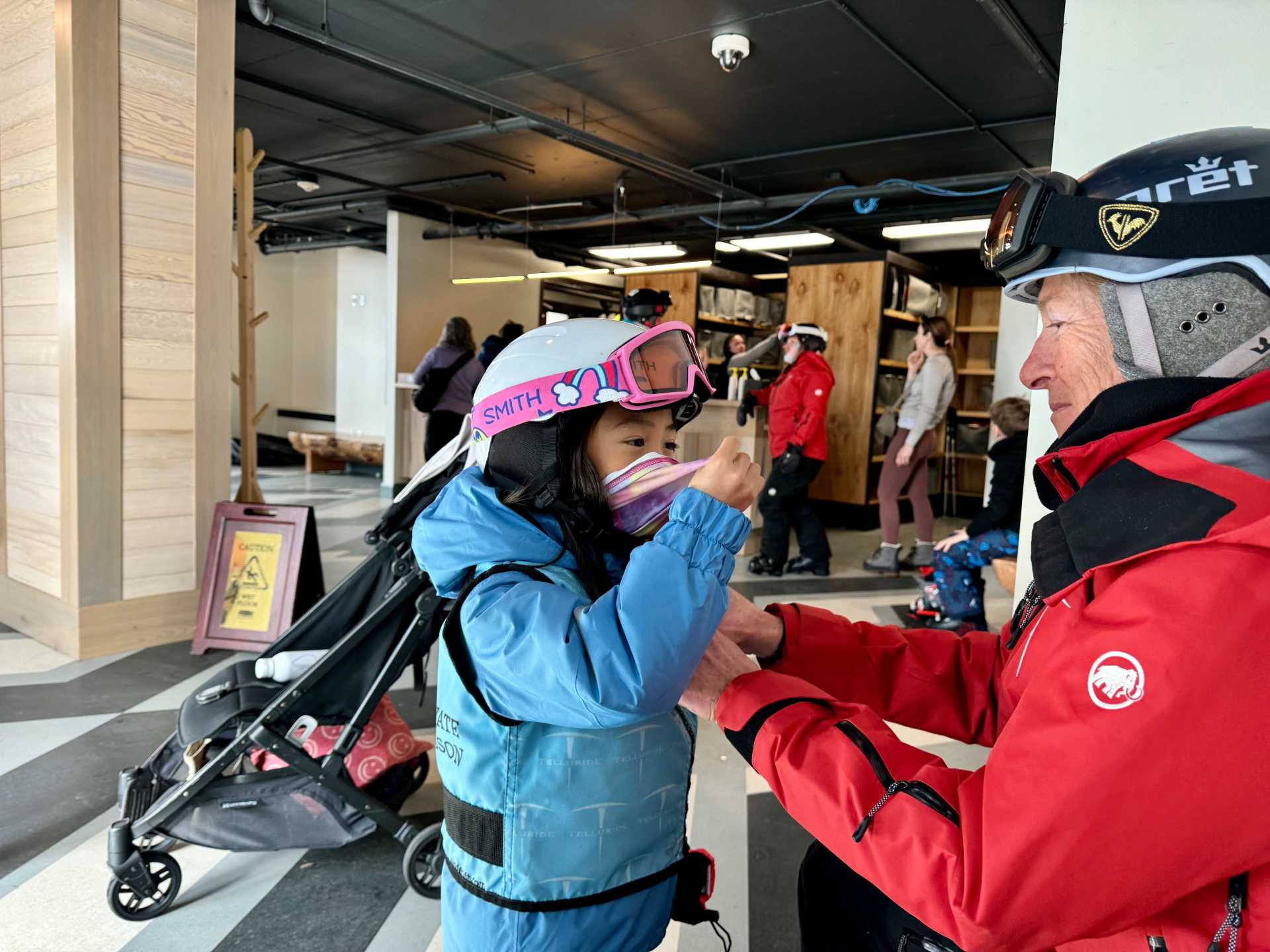 Since I wasn’t familiar with where things were situated in Telluride, our private ski instructor would meet us at the Madeline’s ski valet to save time and we would ski either through the Meadows to Chair 10 or head up towards Chair 4.