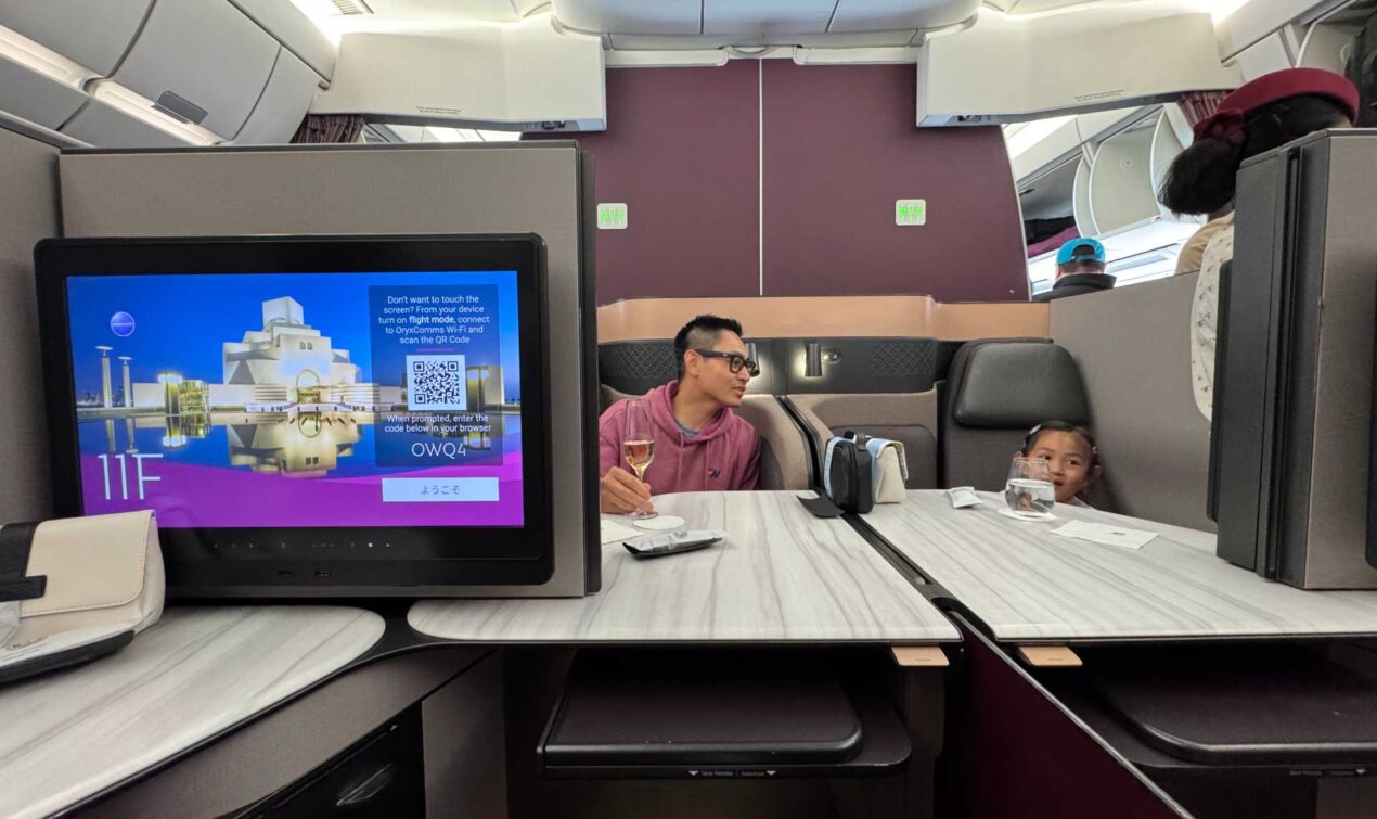 Qatar Airways Business Class, Quad Seating