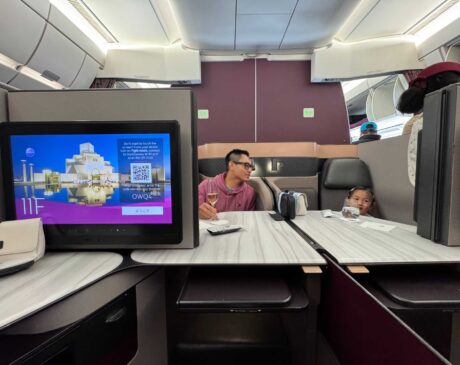 Qatar Airways Business Class, Quad Seating
