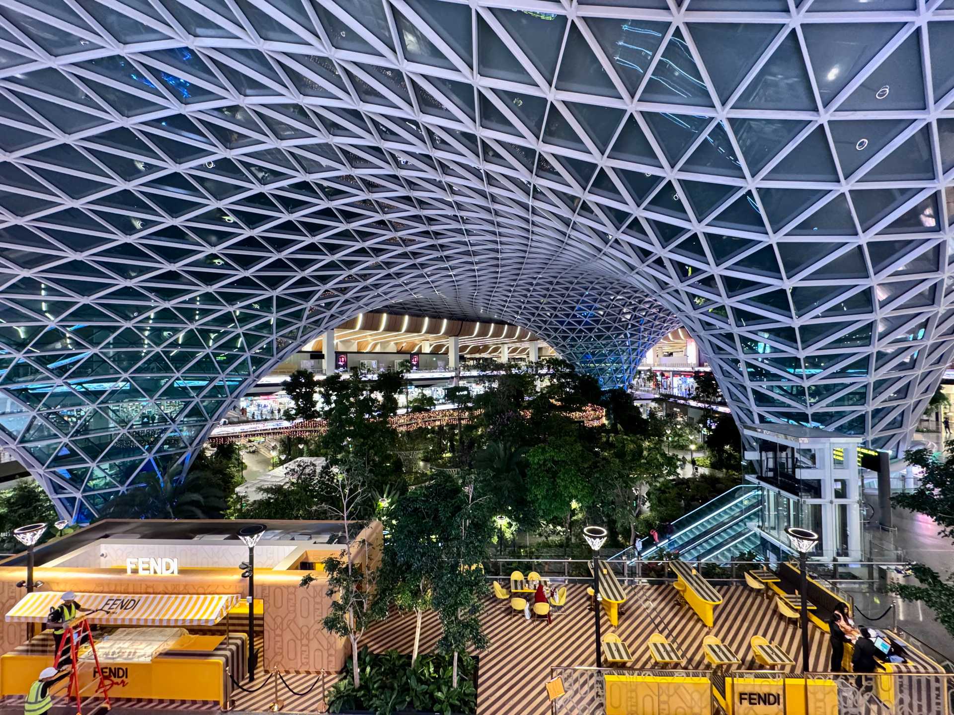 View from the Al Mourjan Garden Business Lounge
