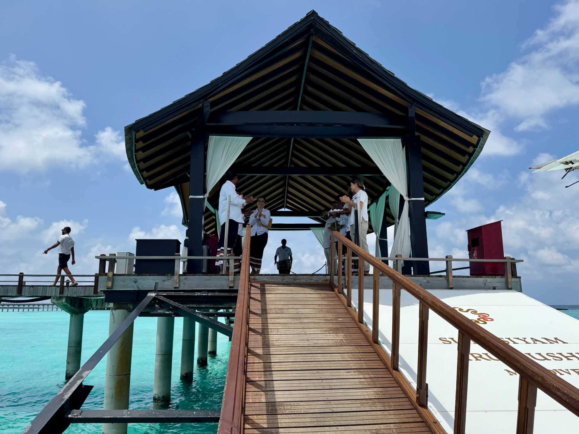 Stepping off the dock and seeing the turquoise water up close made every leg of the trip worth it. Let the island adventure begin-1