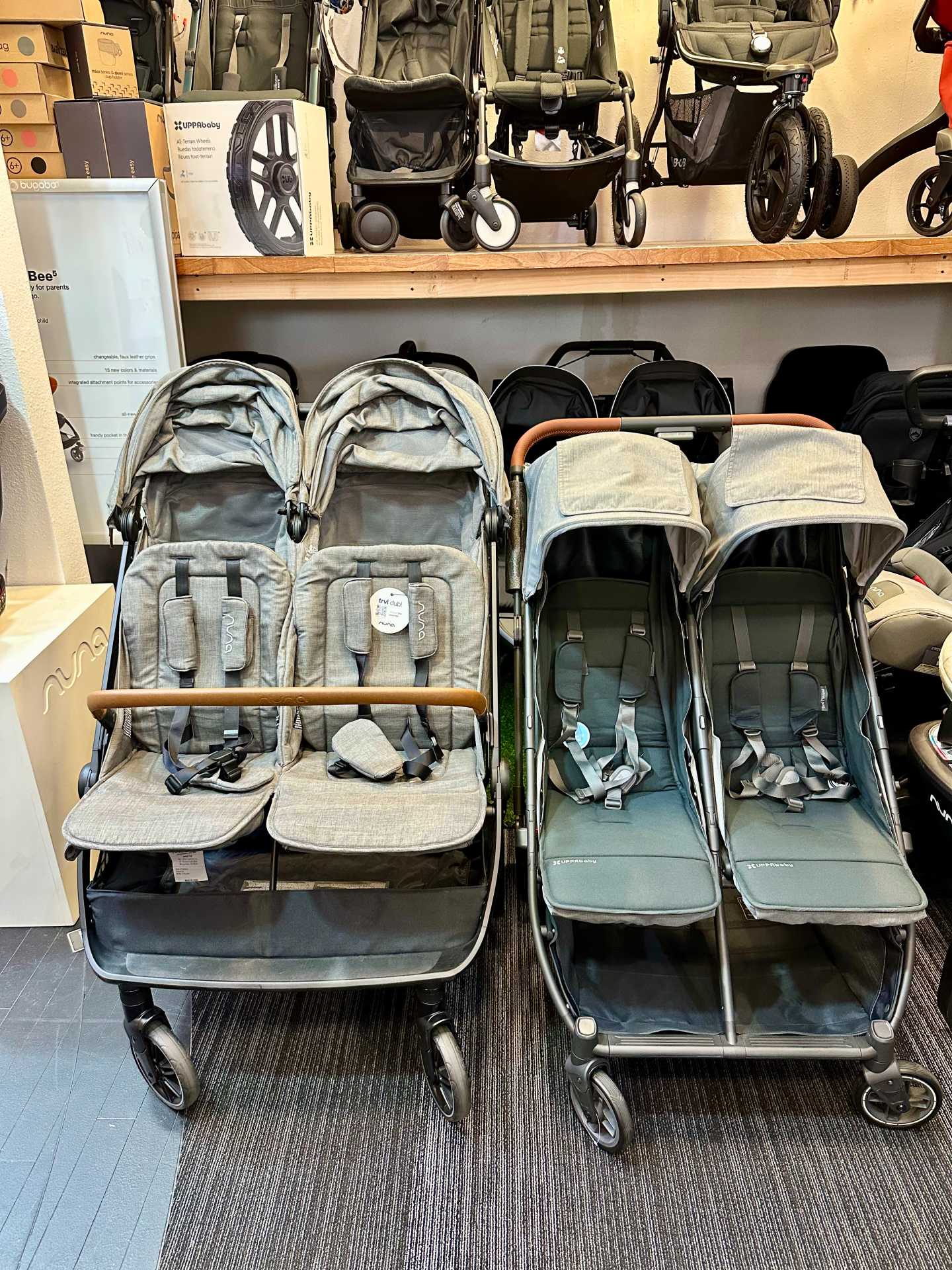 Nuna TRVL dubl vs. UPPAbaby Minu V2 Duo